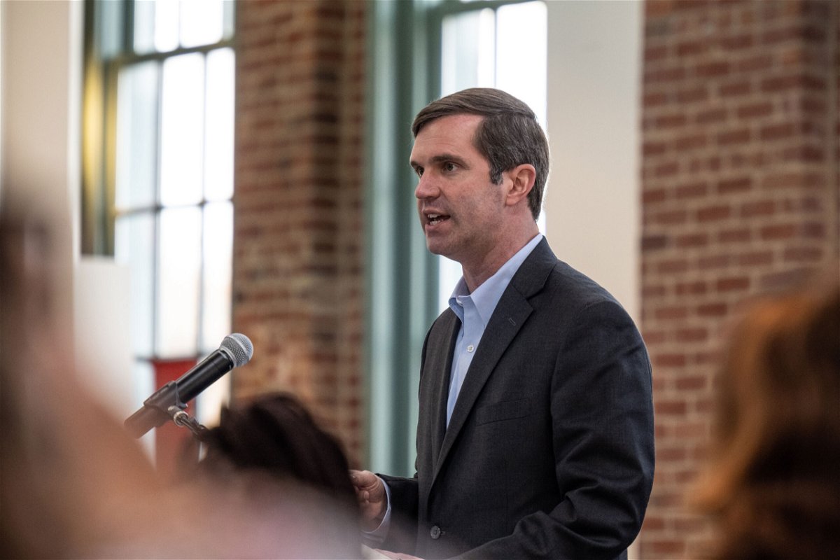 <i>Jon Cherry/Getty Images</i><br/>Kentucky Gov. Andy Beshear on Wednesday vetoed a bill that would have prohibited transgender women and girls from competing on sports teams consistent with their gender at public and private schools in the state.