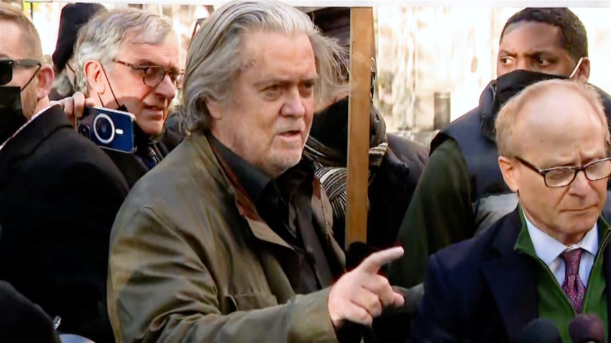 <i>CNN</i><br/>Steve Bannon will not be able to include as part of his trial defense any evidence that he was following the advice of his attorney in refusing to participate in the House January 6 probe