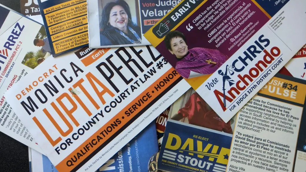 Campaign mailers that were sent out in the weeks ahead of the May 24 primary runoff election.