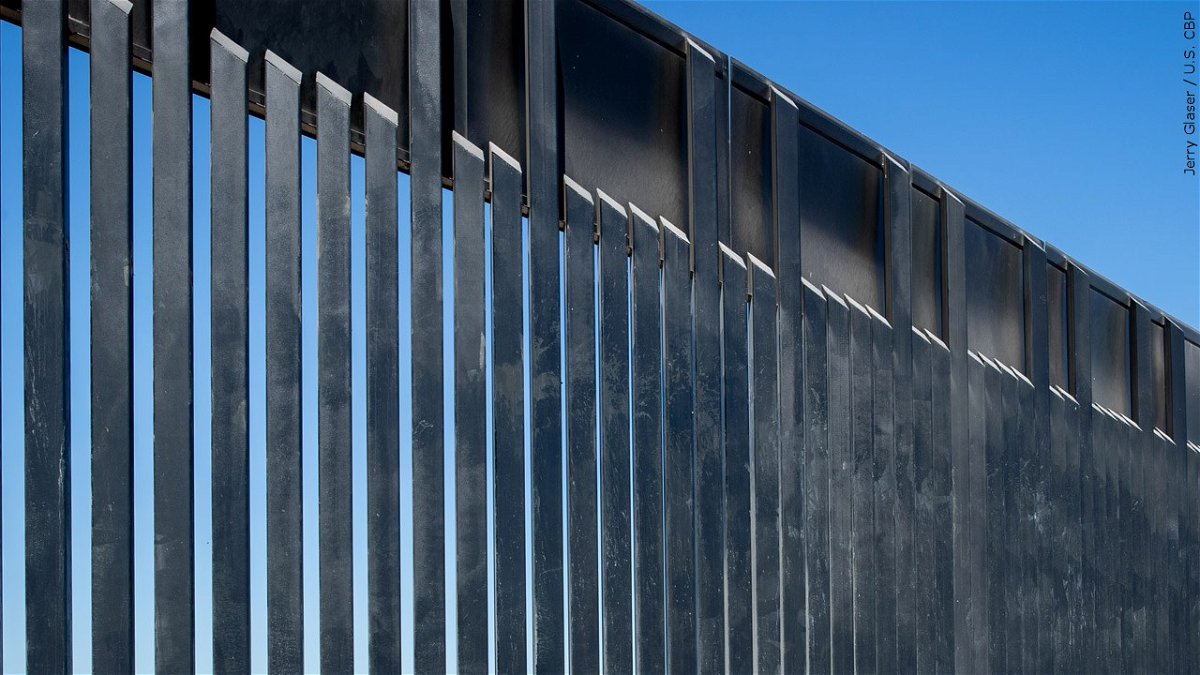 U.S.-Mexico border wall near McAllen, Texas