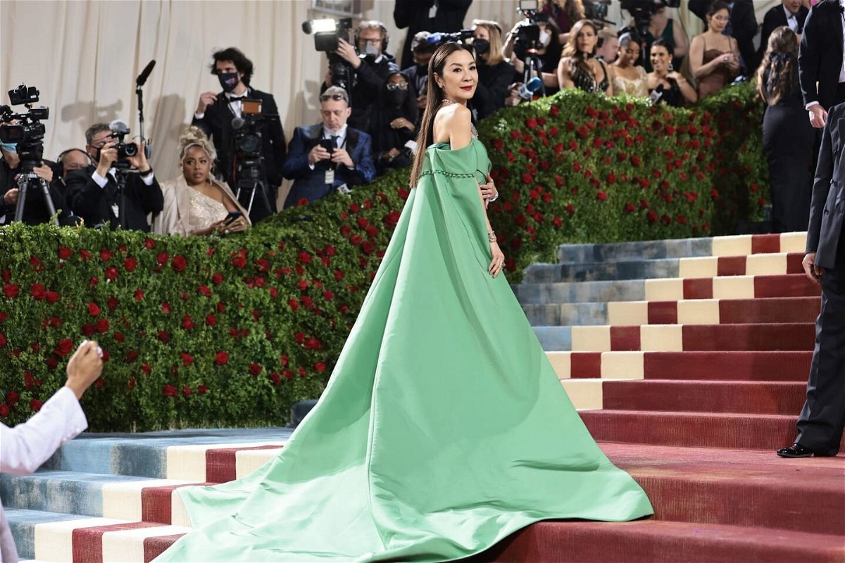 <i>Jamie McCarthy/Getty Images</i><br/>Michelle Yeoh is pictured at the 2022 Met Gala.