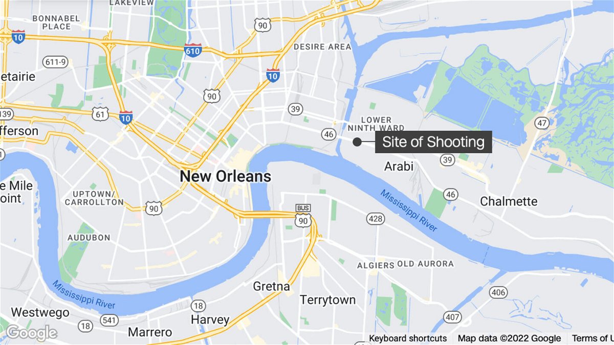 <i>CNN</i><br/>The shooting was in the 5100 block of St. Claude Avenue in the Holy Cross neighborhood.
