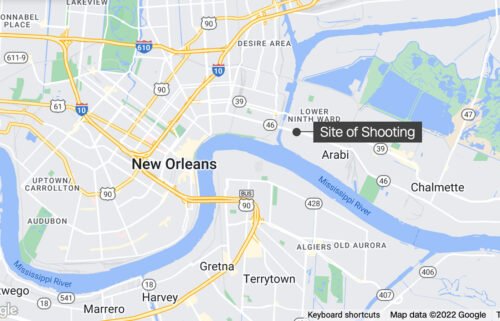 The shooting was in the 5100 block of St. Claude Avenue in the Holy Cross neighborhood.