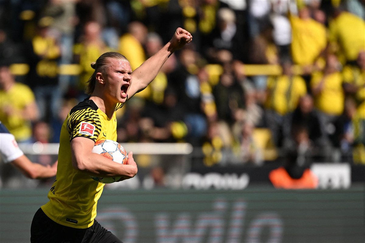 <i>INA FASSBENDER/AFP/AFP via Getty Images</i><br/>Erling Haaland has scored 85 goals in 88 appearances for Dortmund.