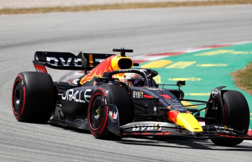 Red Bull driver Max Verstappen of the Netherlands steers his car during the Spanish Formula One Grand Prix at the Barcelona Catalunya racetrack in Montmelo