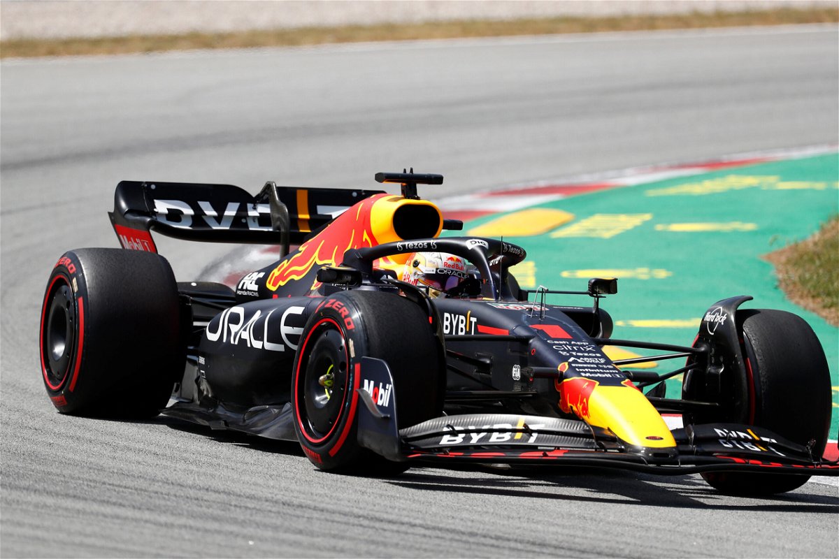 <i>Joan Monfort/AP</i><br/>Red Bull driver Max Verstappen of the Netherlands steers his car during the Spanish Formula One Grand Prix at the Barcelona Catalunya racetrack in Montmelo
