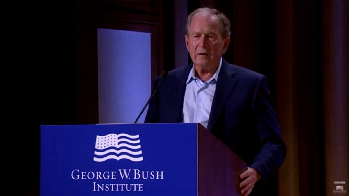<i>The Bush Center/ Youtube</i><br/>The FBI has been investigating an alleged plot to assassinate former President George W. Bush.