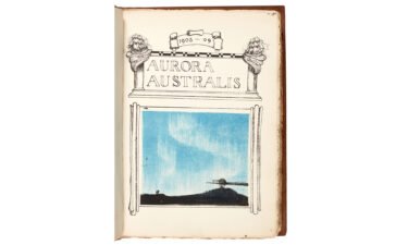 A first edition copy of the first book ever to be printed and bound in Antarctica (est. £50