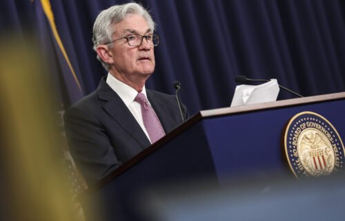 Federal Reserve Chairman Jerome Powell is seen here on May 4 in Washington