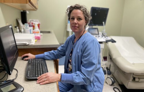 Dr. Sarah Traxler travels from Minneapolis to Sioux Falls twice a month.