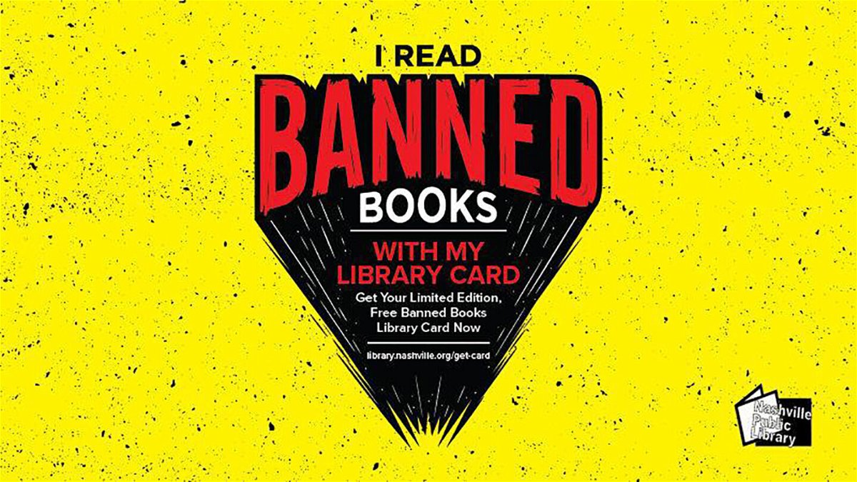 <i>Nashville Public Library</i><br/>The Nashville Public Library's banned books library card