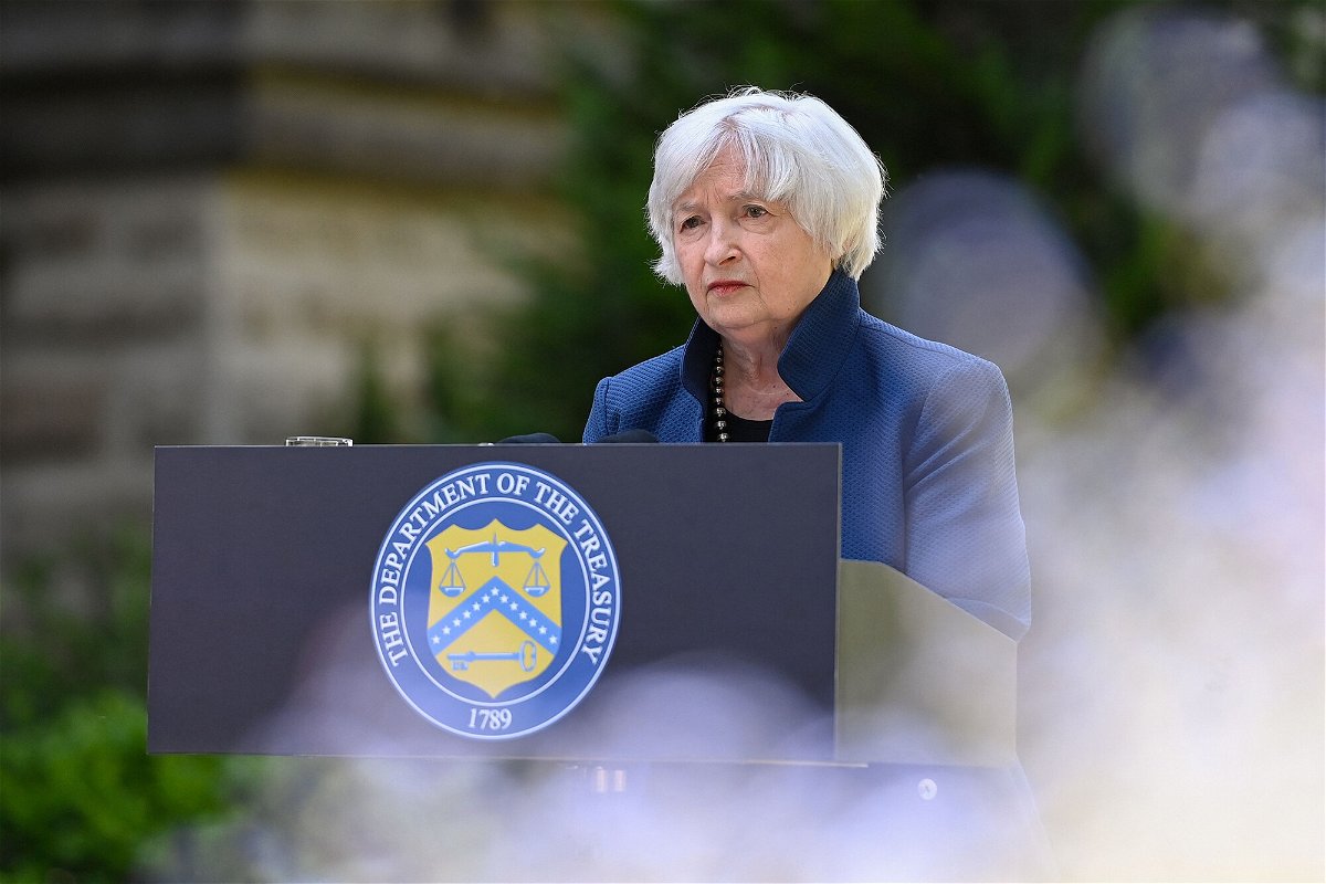 <i>Ina Fassbender/AFP/Getty Images</i><br/>Treasury Secretary Janet Yellen on May 18 signaled US officials will likely end a carve-out in Western sanctions that has allowed Russia to continue make payments on its debt.