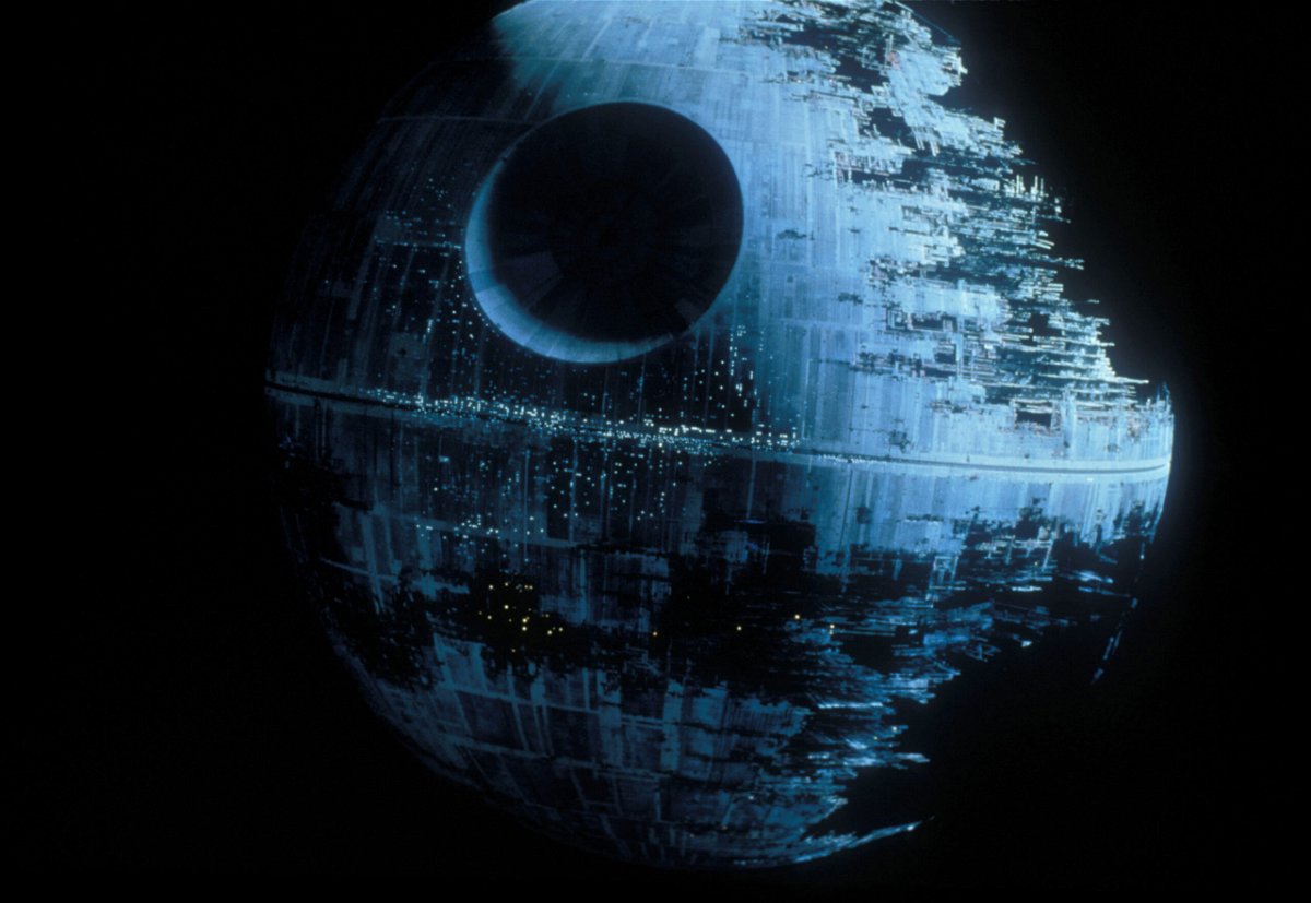 <i>Lucasfilm/Fox/Kobal/Shutterstock</i><br/>A shot of the Death Star in 