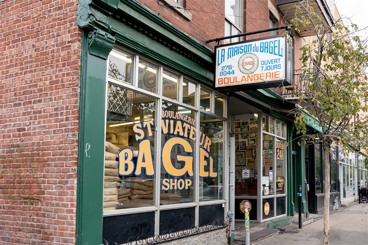 <i>JHVEPhoto/Adobe Stock</i><br/>A trip to Montreal should include one of the city's famed bagels.