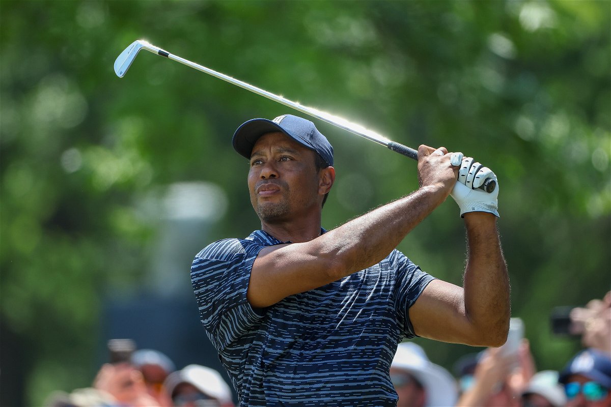 <i>Christian Petersen/Getty Images</i><br/>Tiger Woods finished the day in a tie for 91st place.