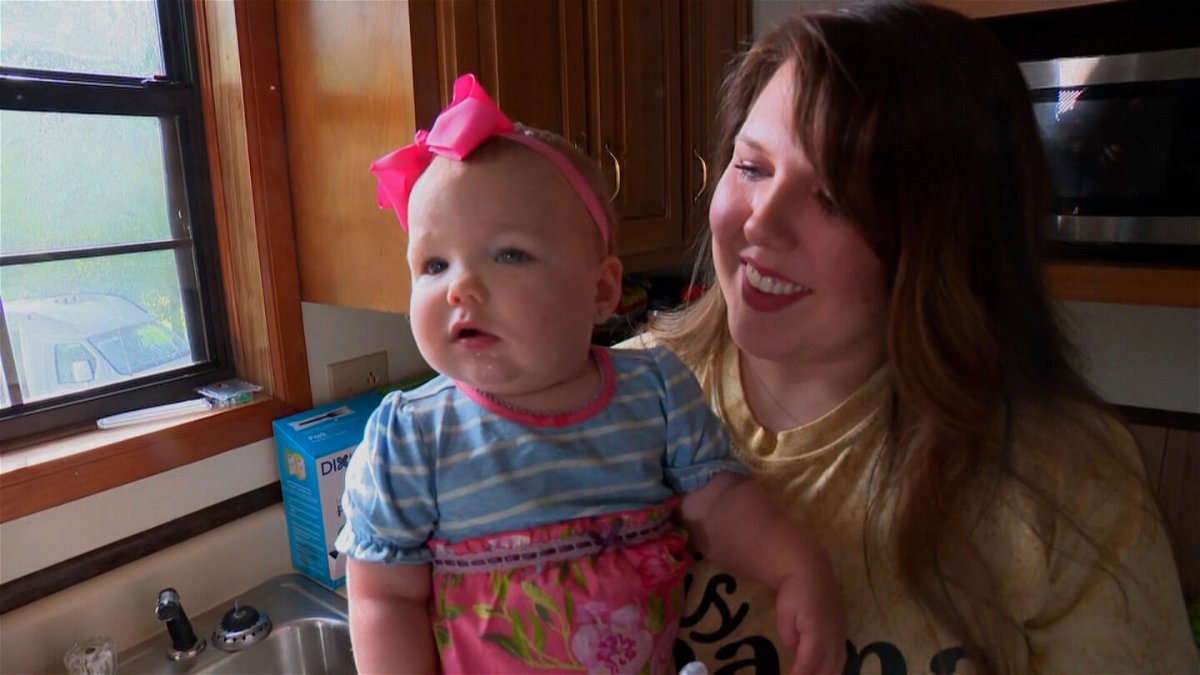 <i>CNN</i><br/>The national baby formula shortage is getting worse and parents are desperate for it to end. Courtney Houston holds her 11-month-old daughter Raelyn.