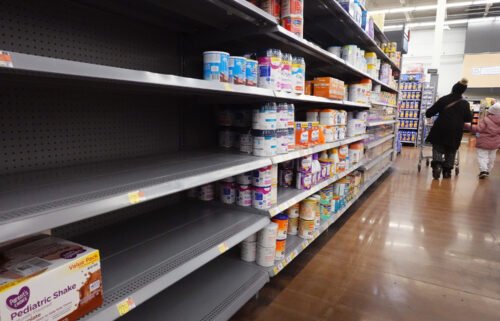 Baby formula is offered for sale at a big box store on January 13 in Chicago