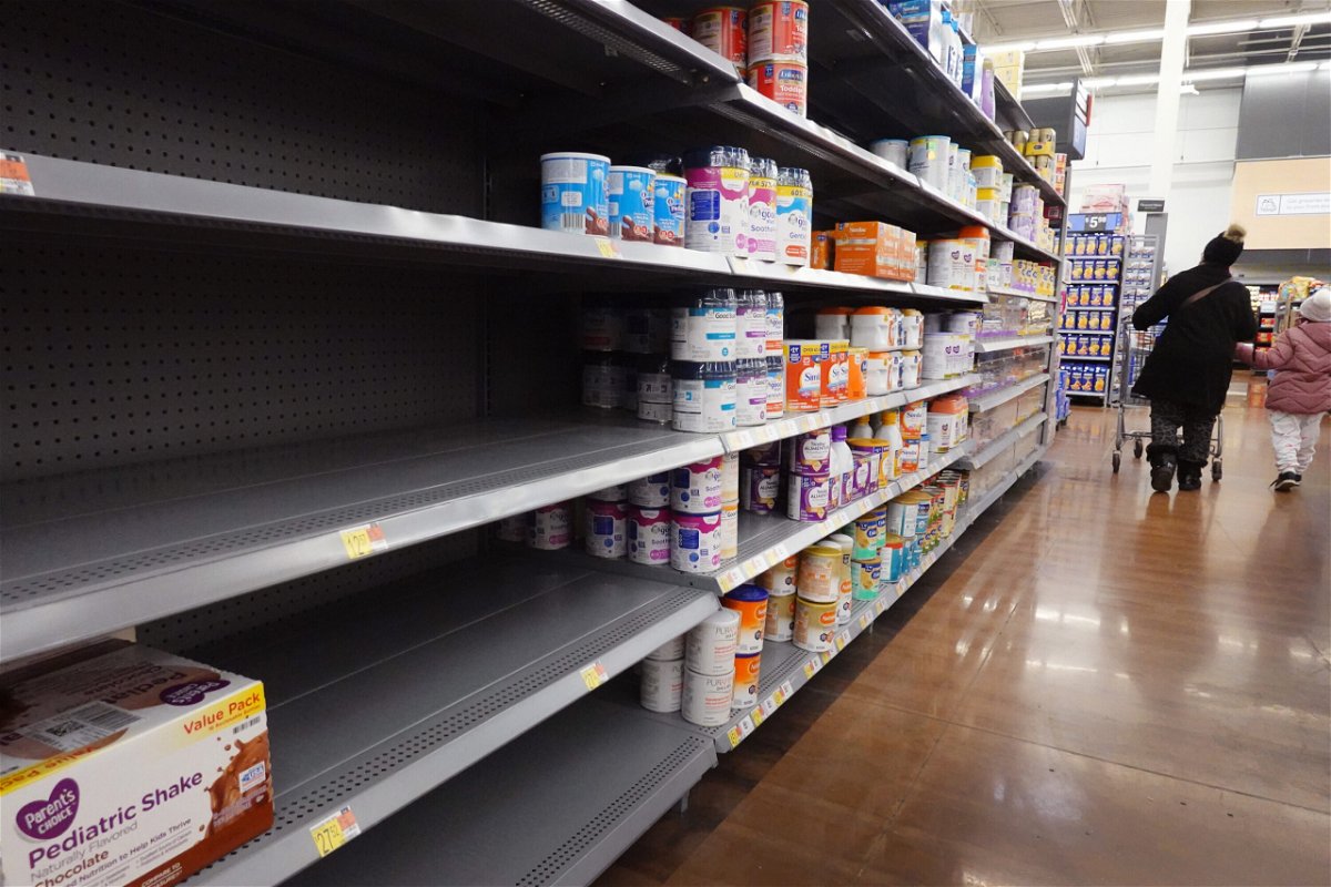 <i>Scott Olson/Getty Images</i><br/>Baby formula is offered for sale at a big box store on January 13 in Chicago