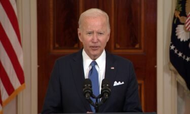President Joe Biden speaks from the White House on Friday