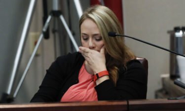 Leanna Taylor testifies at her ex-husband's murder trial in 2016 in Brunswick