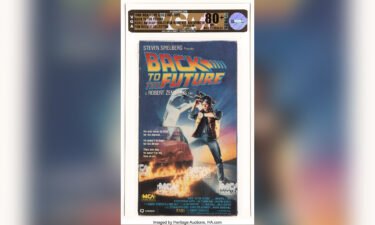 Actor Tom Wilson's 1986 "Back to the Future" VHS videotape.