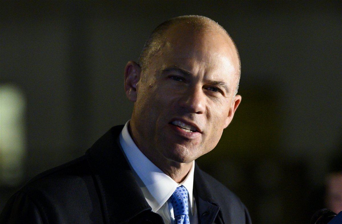 <i>JOHANNES EISELE/AFP/AFP/Getty Images</i><br/>Attorney Michael Avenatti speaks to the press after leaving the federal court house in Manhattan on March 25