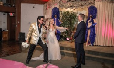 Some wedding chapels in Las Vegas are receiving cease-and-desist letters demanding they stop using Elvis' image and likeness in their operations