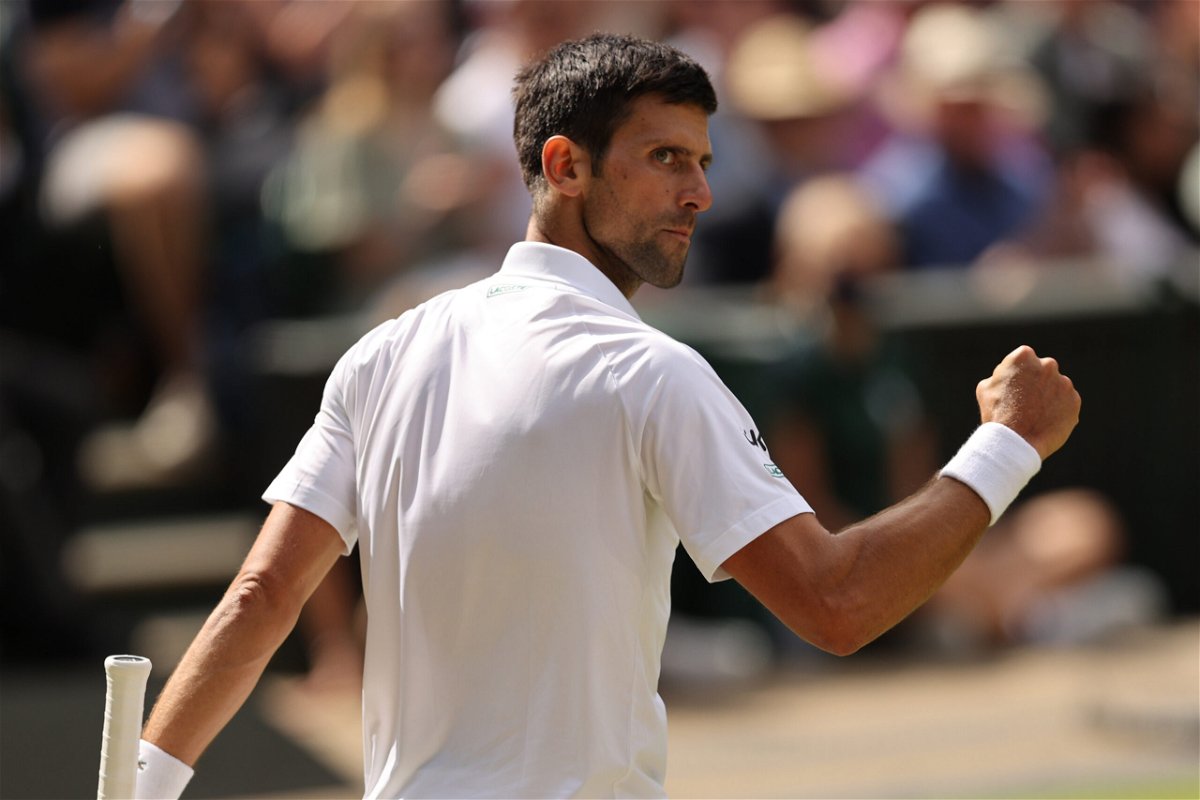 <i>Clive Brunskill/Getty Images Europe/Getty Images</i><br/>Novak Djokovic of Serbia