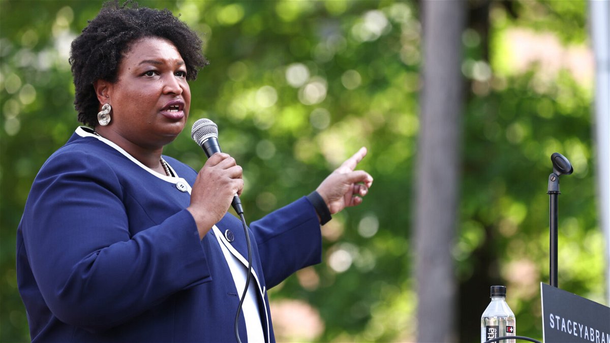 <i>Dustin Chambers/Bloomberg/Getty Images</i><br/>Democratic gubernatorial nominee Stacey Abrams speaks during a campaign event in Reynolds