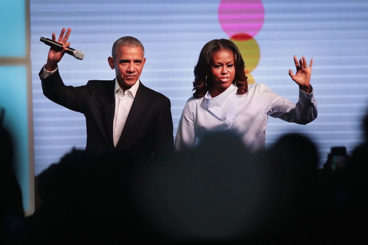 <i>Scott Olson/Getty Images</i><br/>Higher Ground — Barack and Michelle Obama's production company — signed an exclusive multi-year first-look production deal with Audible