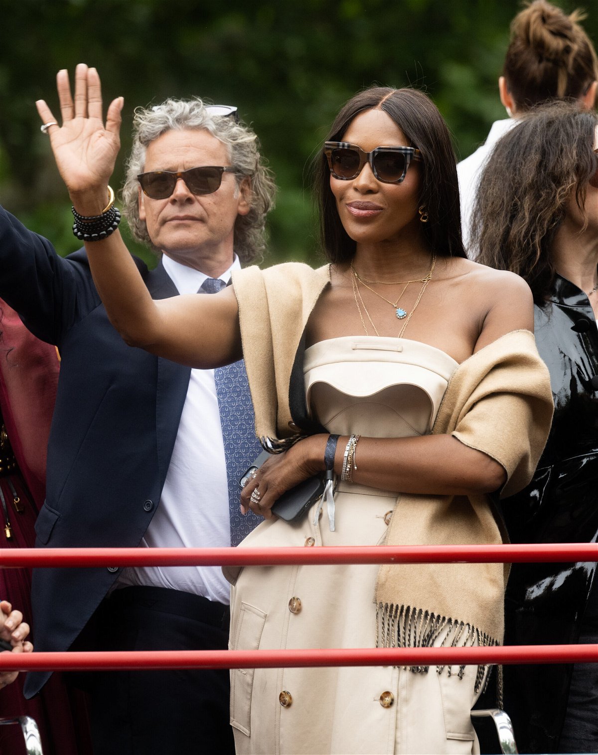 <i>Samir Hussein/WireImage</i><br/>Supermodel Naomi Campbell waved to her adoring public atop one of the pageant parade floats