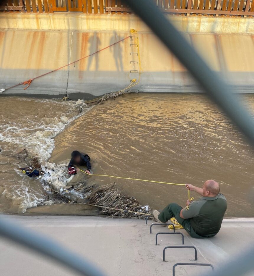 072622 ysleta water rescue photo courtesy Border Patrol