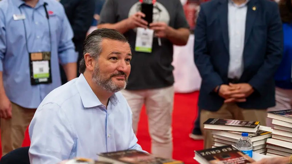 U.S. Sen. Ted Cruz signs books and greets supporters during the Republican Party of Texas 2022 convention at the George R. Brown Convention Center in Houston on June 17.