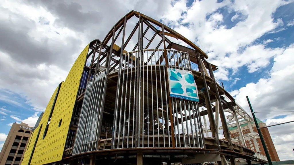 Construction of El Paso's new children's museum, La Nube, is underway Downtown.