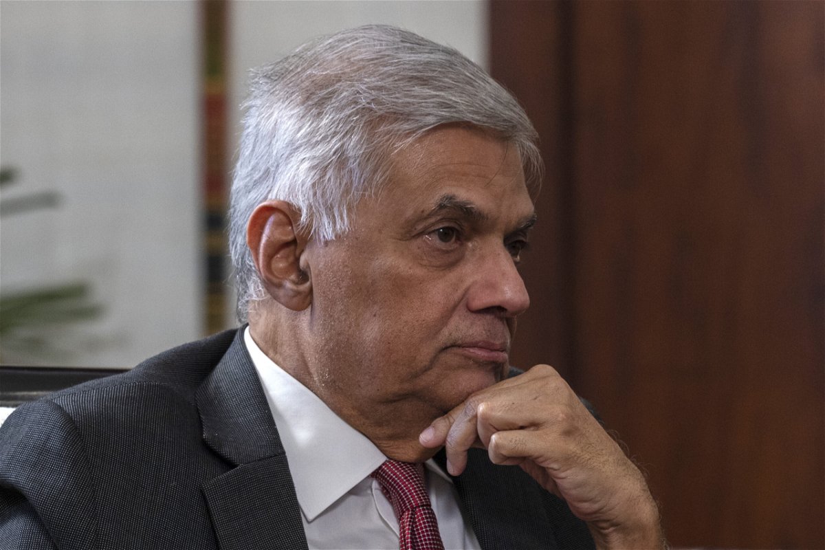 <i>Buddhika Weerasinghe/Bloomberg/Getty Images</i><br/>File photo of Ranil Wickremesinghe during an interview in Colombo