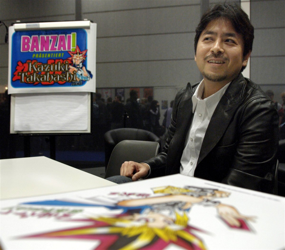 <i>Peter Endig/EPA/Shutterstock</i><br/>Manga star and inventor of Yu-gi-oh! cards Kazuki Takahashi at the Leipzig Book Fair March 19