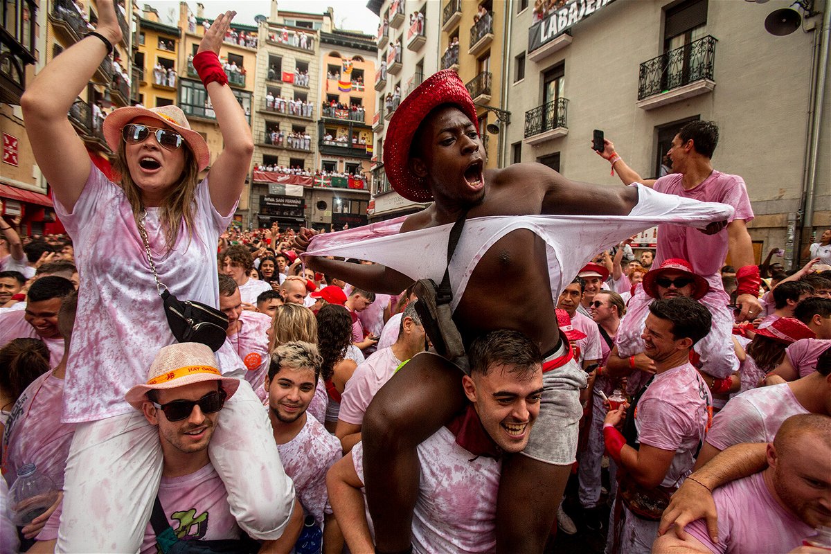 <i>Pablo Blazquez Dominguez/Getty Images</i><br/>Thousands have taken to the streets for Pamplona's iconic festival