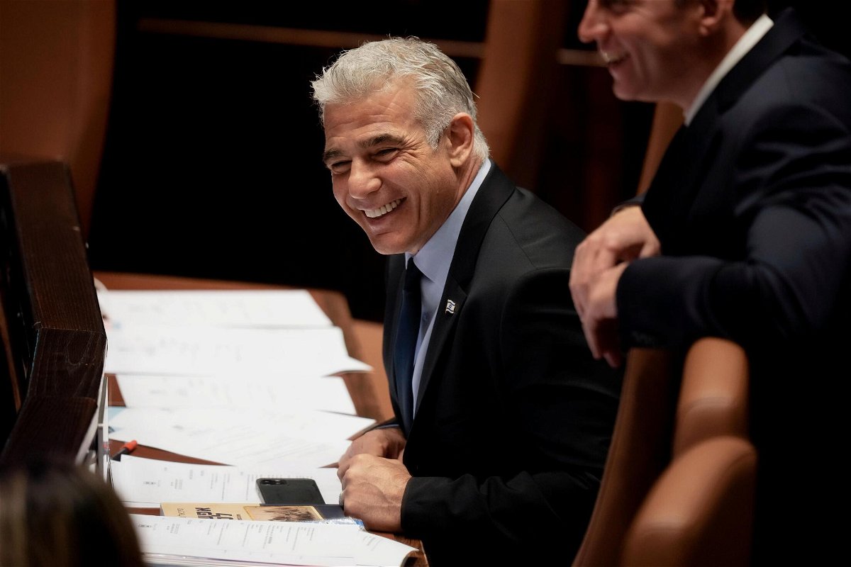 <i>Ariel Schalit/AP</i><br/>Yair Lapid is used to being in the spotlight. The son of a prominent family