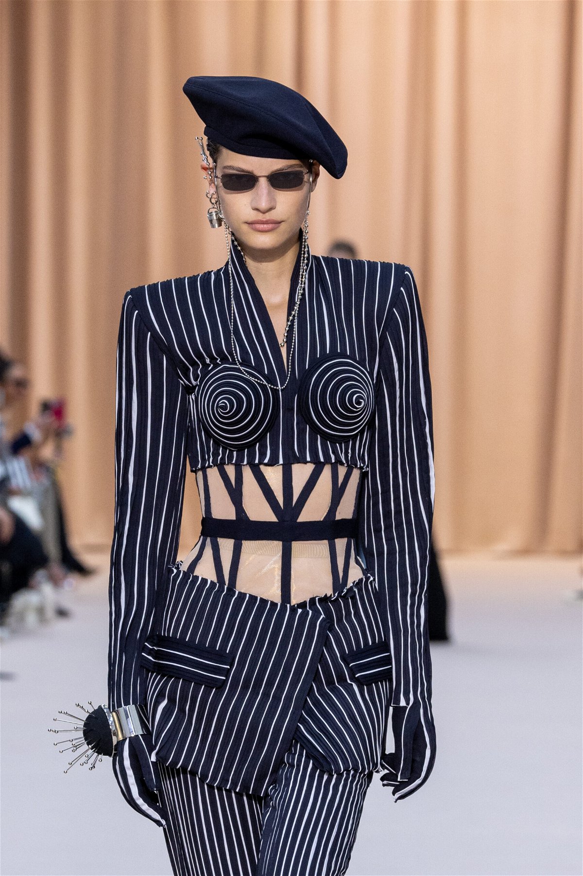 <i>Peter White/Getty</i><br/>A model walks the runway during the Jean-Paul Gaultier Haute Couture Fall Winter 2022 2023 show as part of Paris Fashion Week on July 06