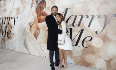 Ben Affleck and Jennifer Lopez attend the Los Angeles Special Screening of "Marry Me" on February 08