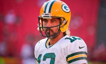Green Bay Packers quarterback Aaron Rodgers during a preseason game against the Kansas City Chiefs.