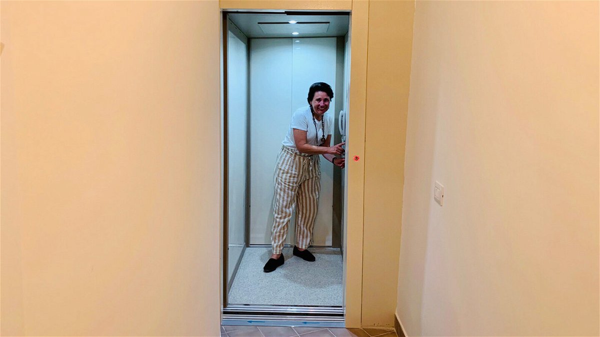 <i>Massoud Ahmadi</i><br/>The couple had an indoor elevator fitted inside their 100-square meter palazzo.