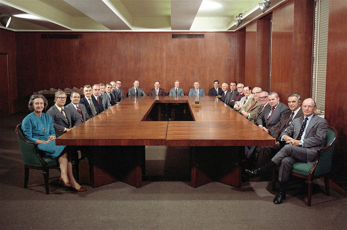 <i>AP/Shutterstock</i><br/>This is a 1975 photo of Katharine Graham