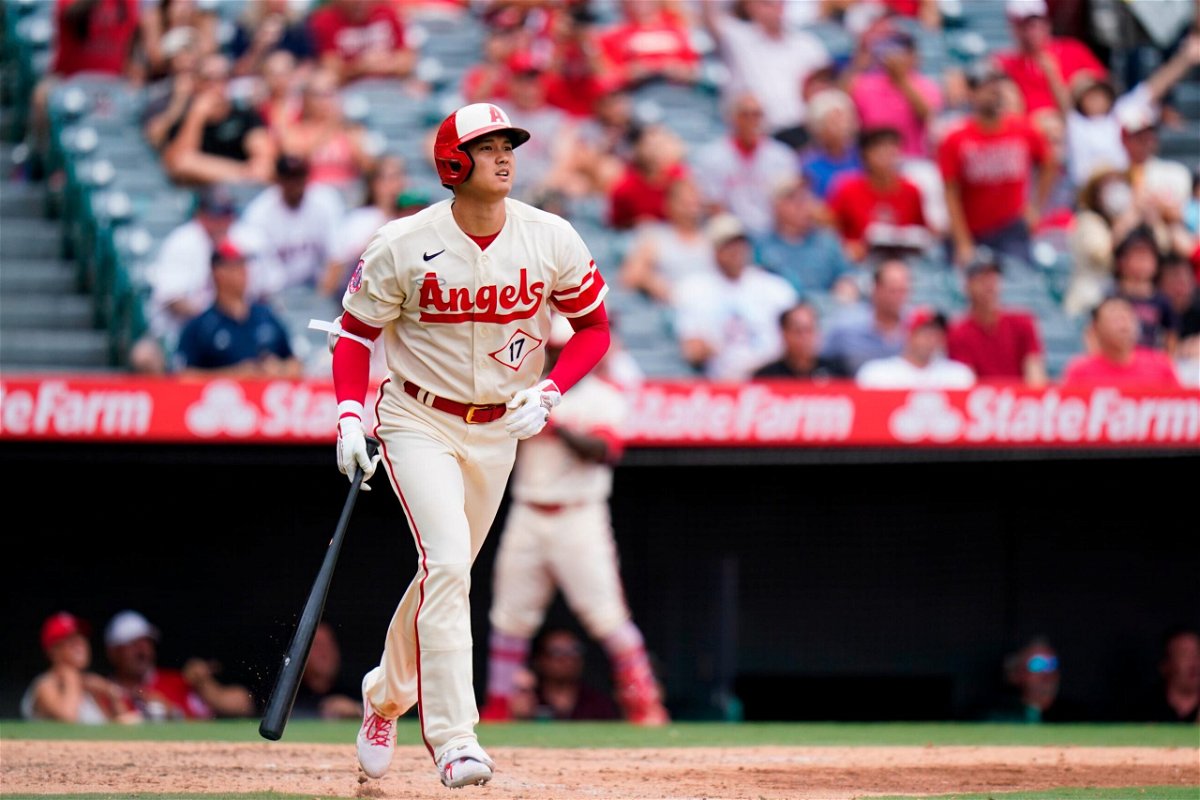 <i>Jae C. Hong/AP</i><br/>Los Angeles Angels equal inauspicious MLB record as they score 7 solo home runs -- but still lose. Los Angeles Angels' Shohei Ohtani watches after hitting a home run during the seventh inning against the Oakland Athletics.