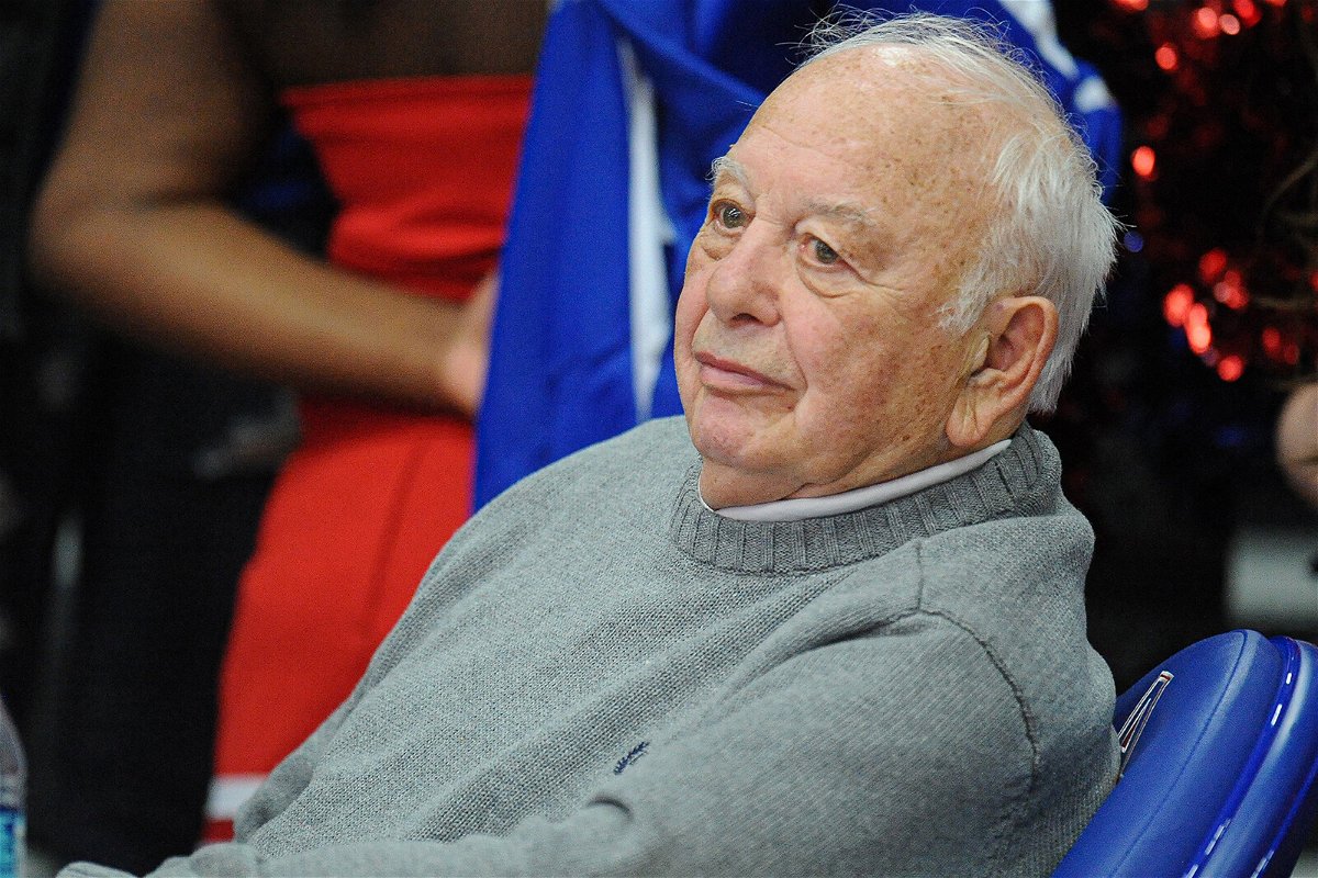 <i>Mitchell Layton/Getty Images</i><br/>Former basketball coach Pete Carril is seen here in January 2014 at the Bender Arena in Washington