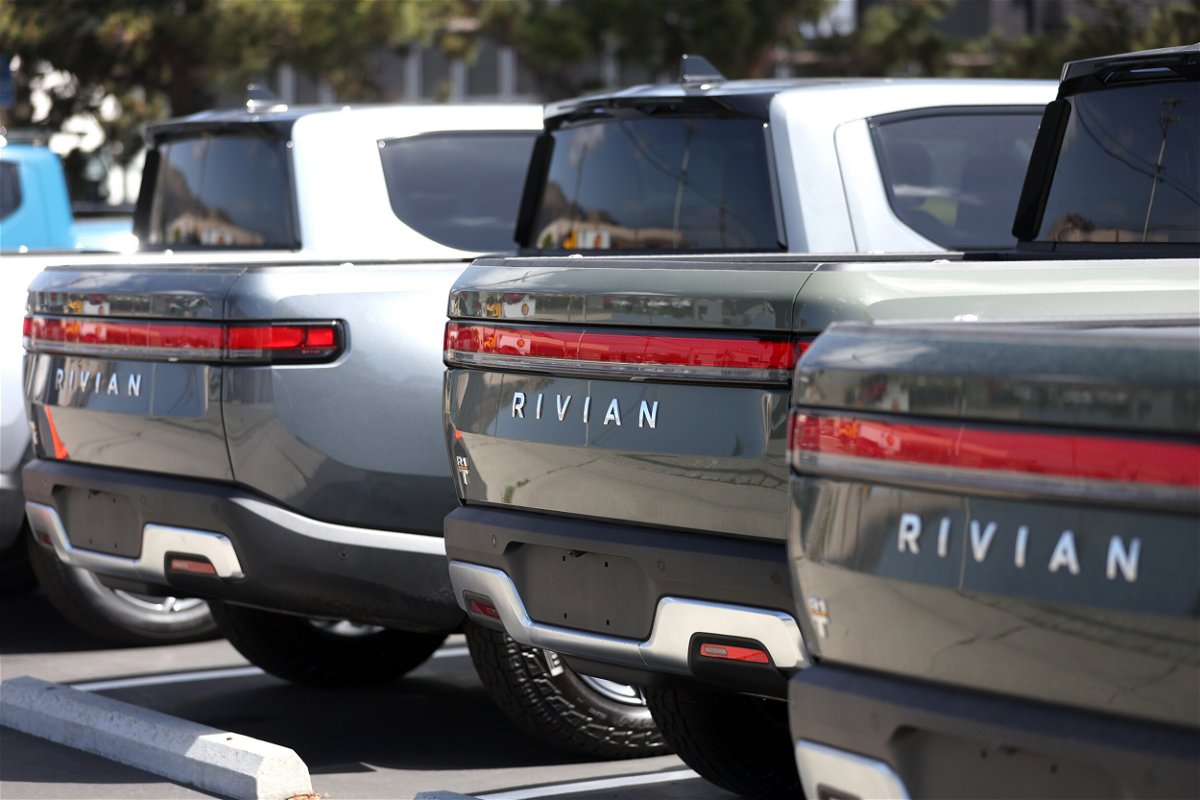 <i>Justin Sullivan/Getty Images/FILE</i><br/>Rivian announced on August 11 that it lost $1.7 billion in the second quarter of 2022 as it works to ramp up its vehicle production amid the on-going supply chain crunch.
