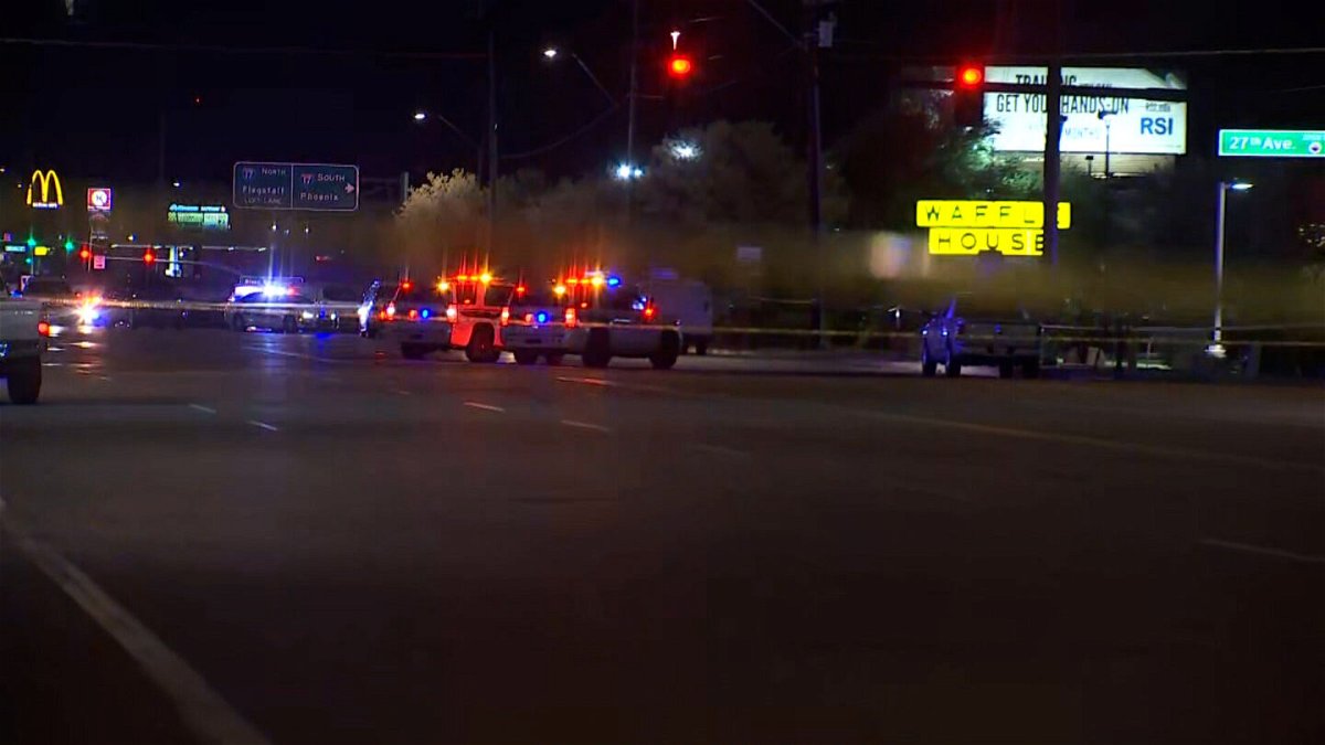 <i>KPHO/KTVK</i><br/>Law enforcement officers responded to a shooting incident in Phoenix