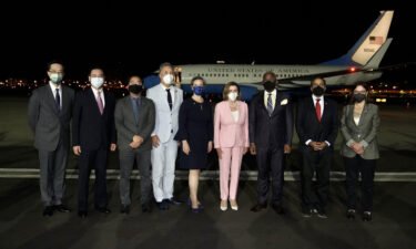 US House Speaker Nancy Pelosi landed in Taiwan on August 2