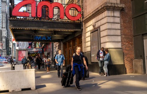 Shares of movie theater chain AMC