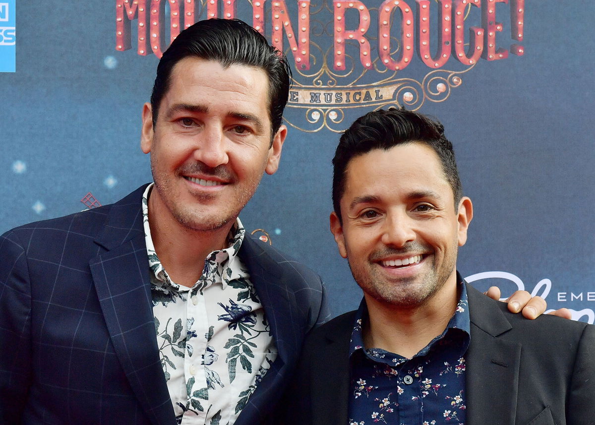 <i>Paul Marotta/Getty Images</i><br/>Jonathan Knight (left) revealed that he privately married his longtime partner Harley Rodriguez (right) this year after a years-long engagement.